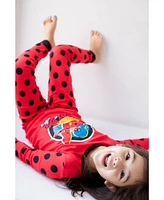 Miraculous Girls Ladybug Vesperia Rena Rouge Pullover Pajama Shirt and Pants Sleep Set to