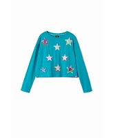 Desigual Girls Girls's Long-sleeve star T-shirt