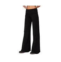 Edikted Women's Wide leg fold over pants