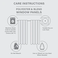 Madison Park Saratoga Fretwork Print Single Window Curtain Panel for Bedroom, Grommet Top Design Single Curtain for Living Room, Width 50 length 95 in