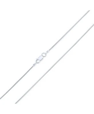 Bling Jewelry Flexible Strong 1.25MM .925 Sterling Silver Magic 8-Sided Snake Chain Necklace Men