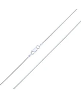 Bling Jewelry Flexible Strong 1.25MM .925 Sterling Silver Magic 8-Sided Snake Chain Necklace Men