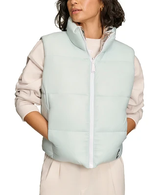 Starter Women's Reversible Zip-Front Puffer Vest