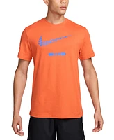 Nike Sportswear Men's Cotton Swoosh-Logo Crewneck T-Shirt