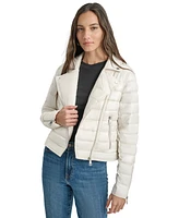 Dkny Jeans Women's Lightweight Zip-Front Puffer Jacket