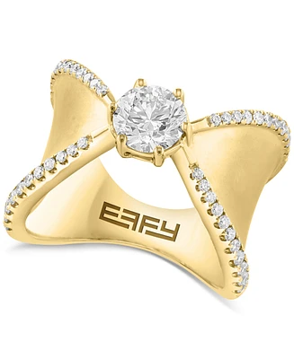 Effy Lab Grown Diamond Ring (1-3/8 ct. t.w.) in 14k Gold