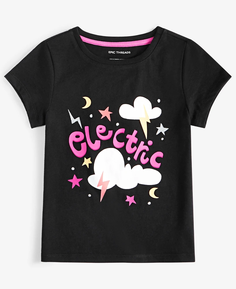 Epic Threads Toddler Girls Electric Graphic T-Shirt, Created for Macy's