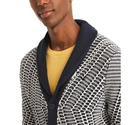 Nautica Men's Classic-Fit Textured Shawl-Collar Cardigan