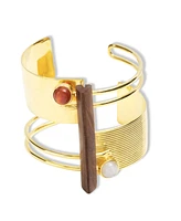 Nectar Nectar New York 18K Gold Plated Tuatara Cuff Bracelet