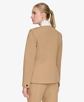 Tommy Hilfiger Women's Colorblocked Patch-Pocket Blazer