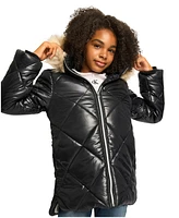 Calvin Klein Toddler and Little Girls Diamond Quilt Puffer Jacket