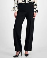 Anne Klein Women's Sailor-Pocket Mid-Rise Wide-Leg Pants