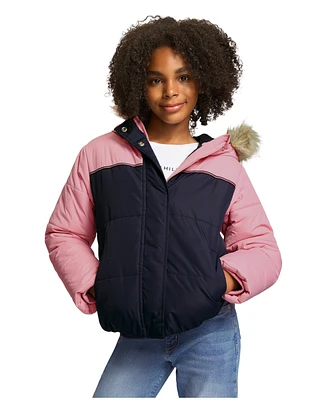 Tommy Hilfiger Big Girls Expedition Colorblock Puffer