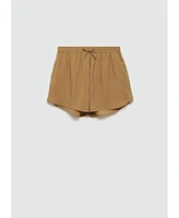 Mango Women's Bow Detail Modal Shorts