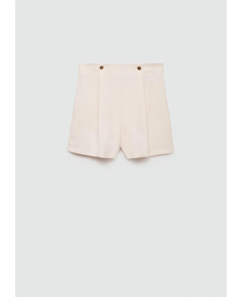 Mango Women's Jewel Button Shorts