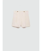 Mango Women's Jewel Button Shorts