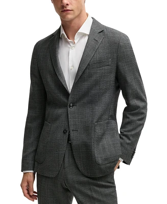 Boss by Hugo Men's Micro-Patterned Slim-Fit Jacket