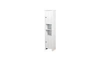 Slickblue Bathroom Floor Storage Cabinet with 2 Doors Living Room Wooden Cabinet with 6 Shelves 15.75 x 11.81 x 66.93 inch