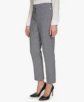 Tommy Hilfiger Women's Gingham Sloane Mid-Rise Ankle Pants