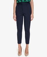 Tommy Hilfiger Women's Mid-Rise Ponte Skinny Ankle Pants