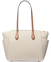 Michael Kors Marilyn Logo Medium Top Zip Tote