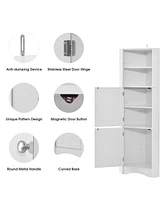 Slickblue Bathroom Corner Cabinet Space-Saving Organizer with Stylish Design