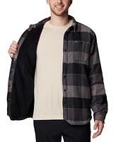 Columbia Men's Windward Ii Snap-Front Sherpa Lined Plaid Shirt Jacket