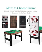 Best Choice Products 13-in-1 Combo Game Table Set w/ Ping Pong, Foosball, Basketball, Air Hockey, Archery