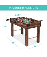 Best Choice Products 48in Competition Sized Foosball Table for Home, Game Room w/ 2 Balls, Cup Holders