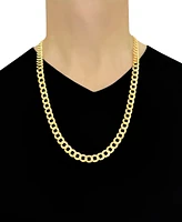 28" Curb Link Chain Necklace (10mm) in Solid 10k Gold