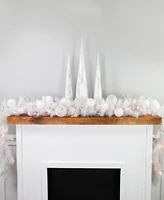 Northlight 9' x 14" Pre-Lit Alaskan Pine Artificial Christmas Garland Warm Led Lights