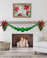 Northlight 6' Shiny and Matte Shatterproof Ball Christmas Swag