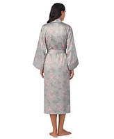 Lauren Ralph Women's Floral Satin Kimono Robe