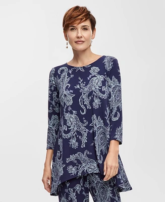 Jm Collection Women's Printed Swing Top, Exclusively at Macy's