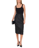 1.state Women's Eyelash-Textured Pencil Skirt