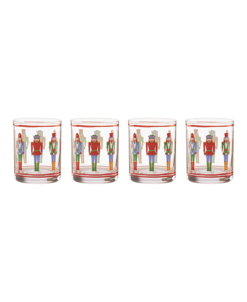 Lenox Nutcracker Assorted Double Old-Fashioned Glasses, Set of 4