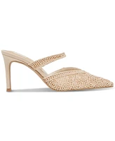 Dolce Vita Women's Kassy Macrame Crocheted Stiletto Pointed-Toe Pumps