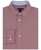 Tommy Hilfiger Big Boys Long Sleeve Stretch Houndstooth Shirt