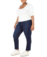 Celebrity Pink Trendy Plus Straight-Leg Jeans