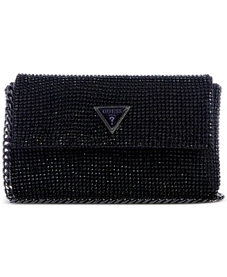 Guess Zalina Small Rhinestone Flap Clutch