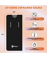 LifePro Portable Far Infrared Sauna Blanket with Arm Holes | Home Sauna with 77–176°F Temp Range