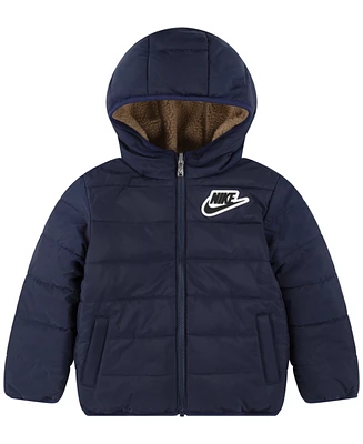 Nike Toddler Boys Reversible Faux-Sherpa Jacket