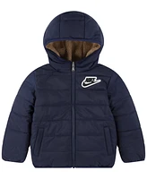 Nike Toddler Boys Reversible Faux-Sherpa Jacket