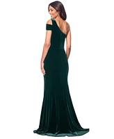 Betsy & Adam Petite Velvet Gown