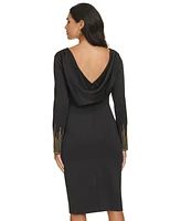 Calvin Klein Women's Embellished Cowl-Back Dress