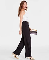 I.n.c. International Concepts Women's High-Rise Chain-Belt Pants, Exclusively at Macy's