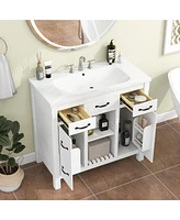 Slickblue 36'' Bathroom Vanity with Undermount Sink for Sleek and Functional Design