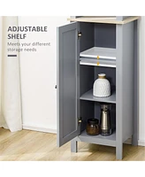 Slickblue Grey Bathroom Storage Cabinet – Sleek and Functional Organizer for Modern Bathrooms