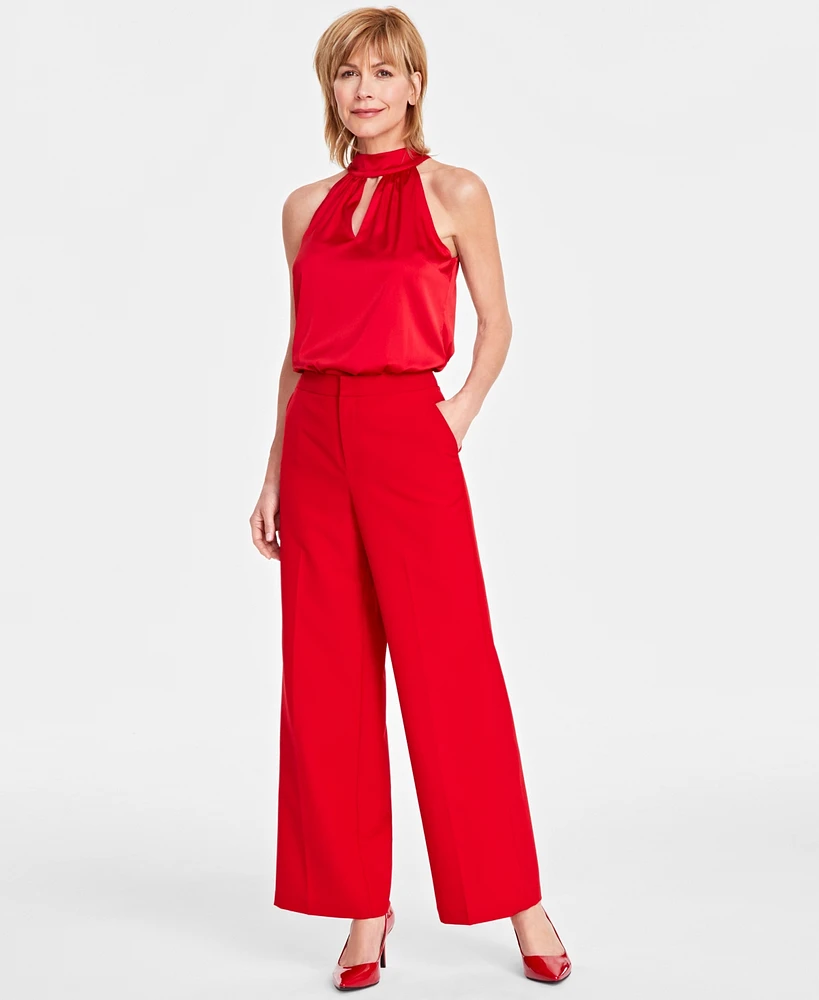 I.n.c. International Concepts Women's High-Rise Wide-Leg Pants, Created for Macy's