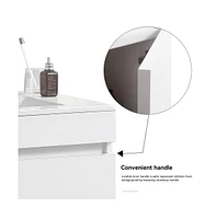 Slickblue 30-Inch Wall-Mounted Bathroom Vanity for Space-Saving and Modern Design